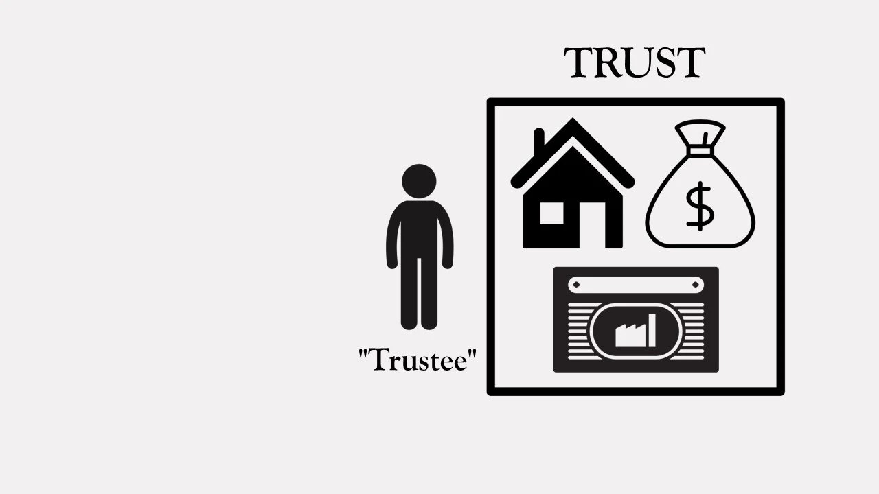 The trustee manages the trust.