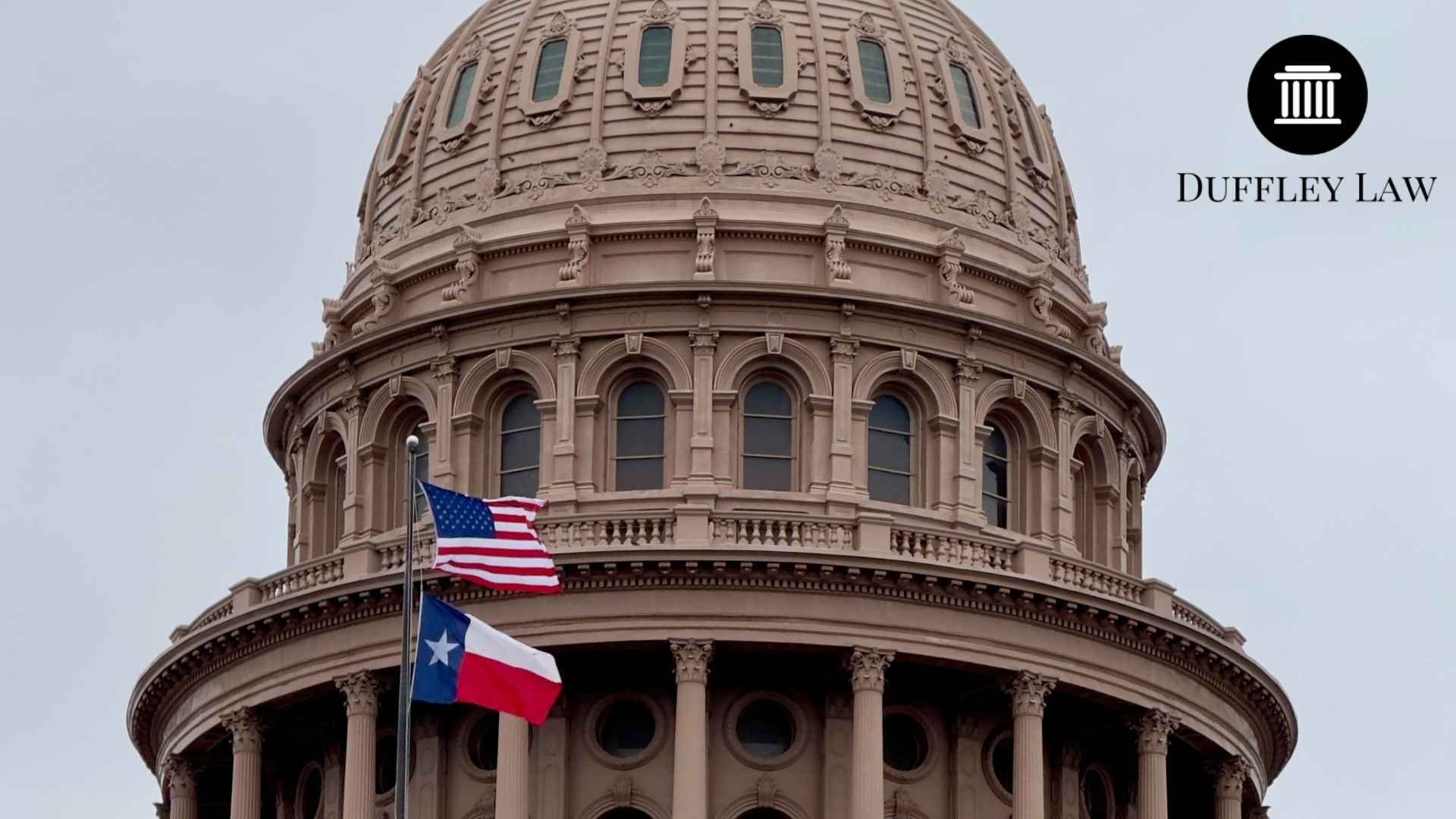 Close up of the Texas Capital, where residents often need will related legal services